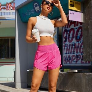 BMJL Women's Athletic Shorts High Waisted Running Pocket 2.5" Sporty Gym Workout